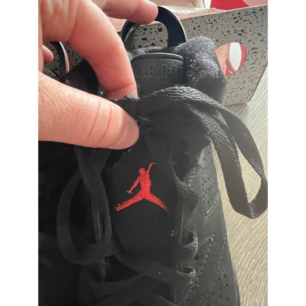 Jordan Retro 6 Mens Size 8.5 Suede Black Infrared Sneaker 384664-060 - Picture 2 of 10